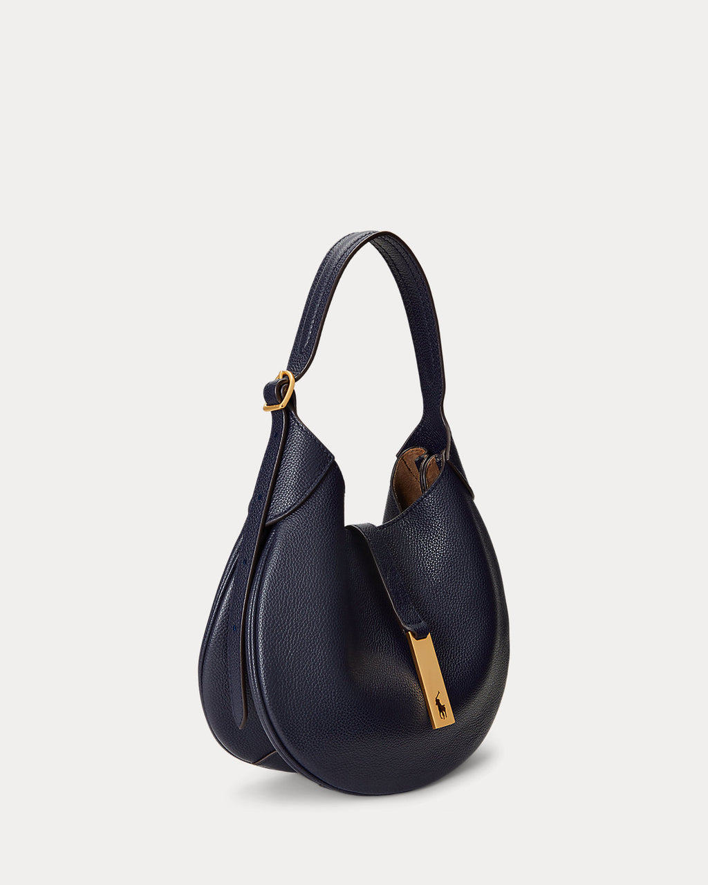 Polo Ralph Lauren Polo ID Leather Hobo Shoulder Bag