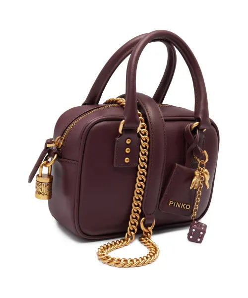 PINKO Leather Shoulder Bag Bowling