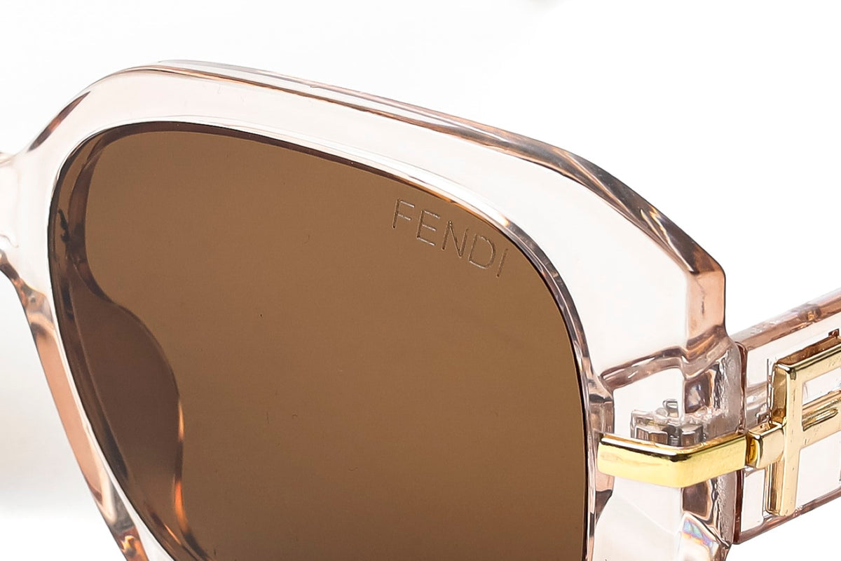 Fendi Logo Oversized Square Sunglasses