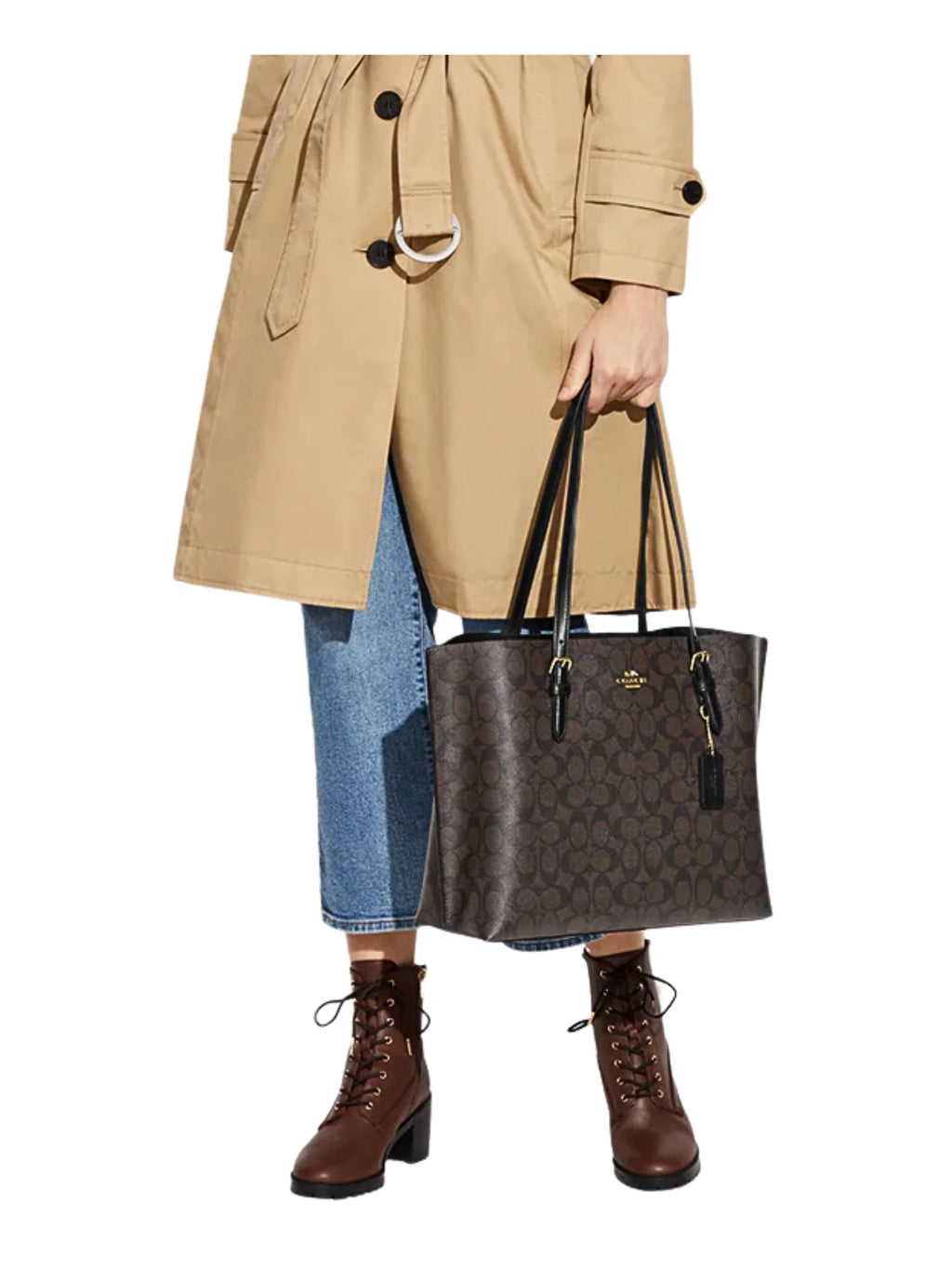 Coach Mollie Tote - Large Signature Edition