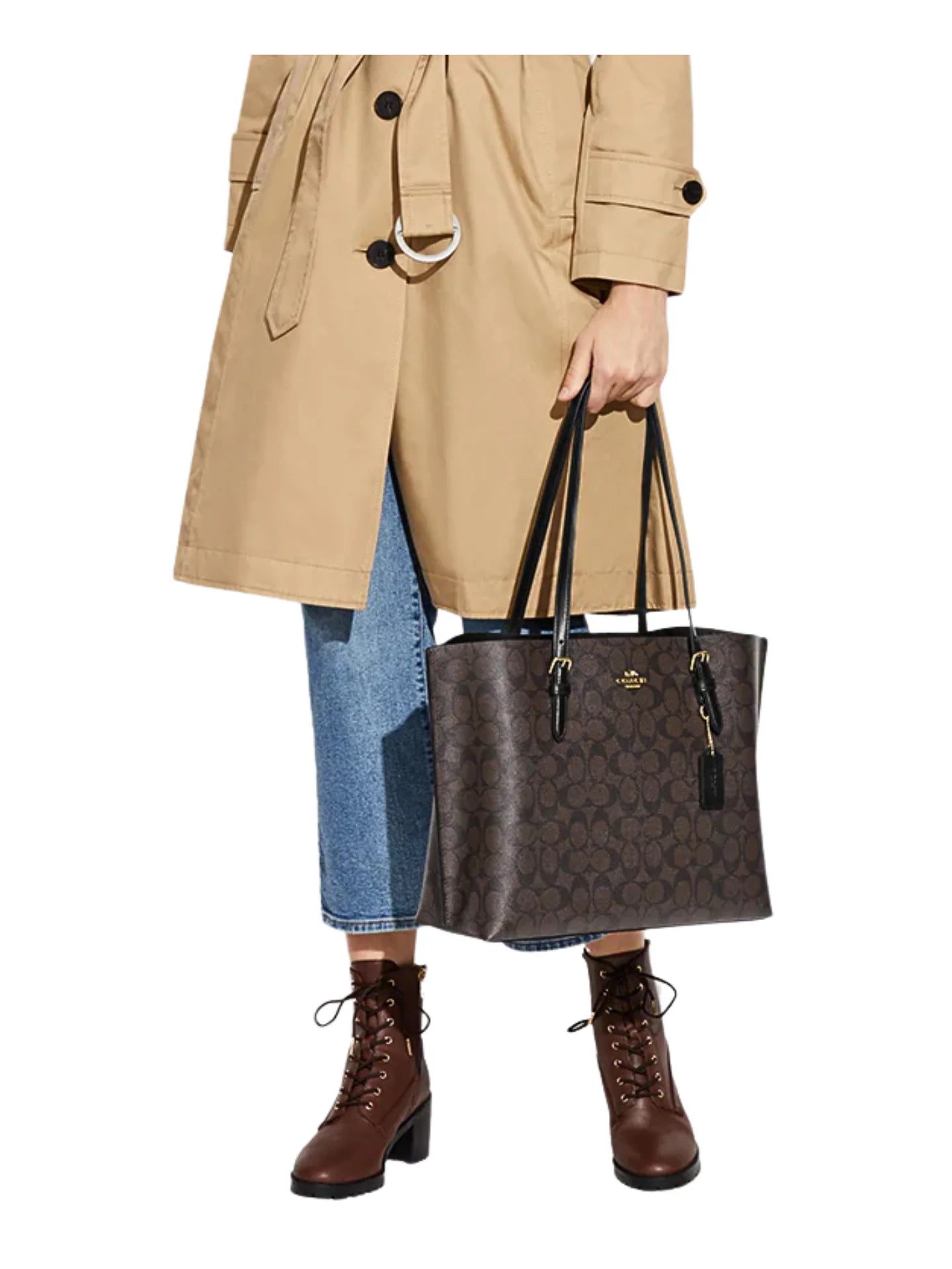 Coach Mollie Tote - Large Signature Edition