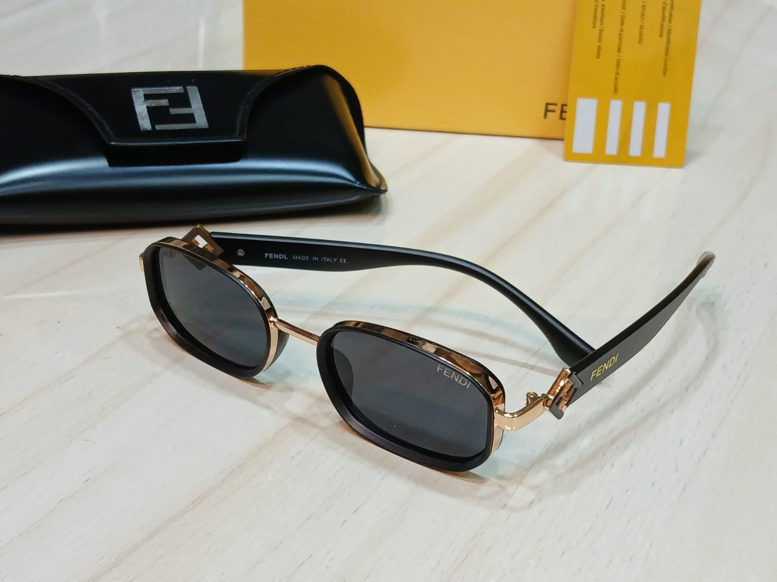 Fendi First O'Lock Rectangular Sunglasses