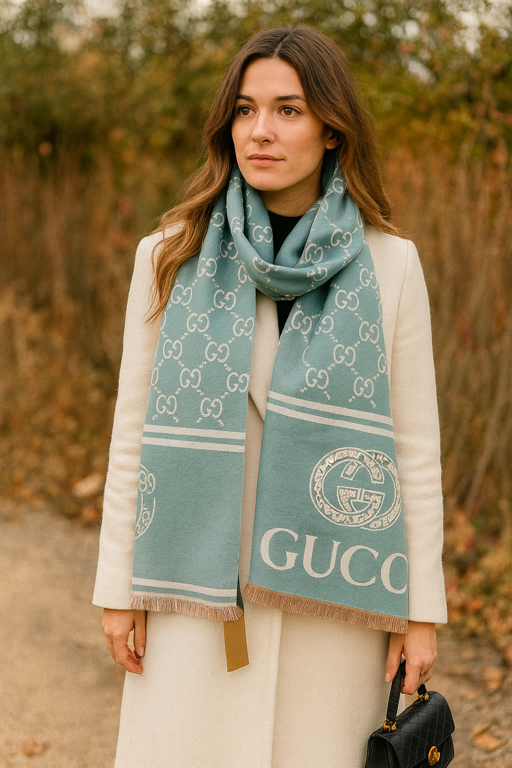 Gucci Luxe Reversible Shawl