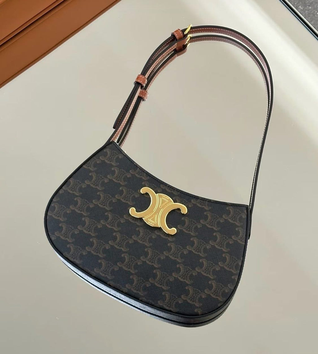 CELINE Small Tilly Bag in Shiny Calfskin