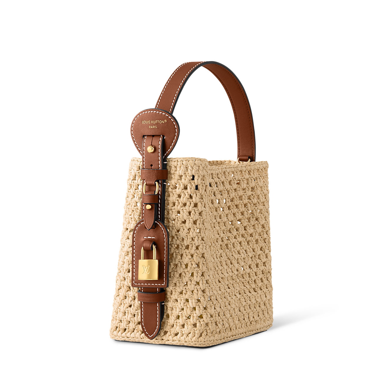 Louis Vuitton Nano Bucket in Raffia