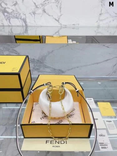 Fendi Mini Croissant FF Logo Bag