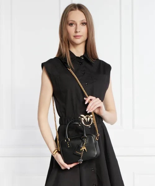 PINKO Leather Shoulder Bag Bowling