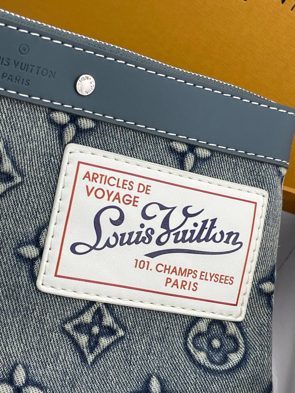 Louis Vuitton Denim Monogram Pouch