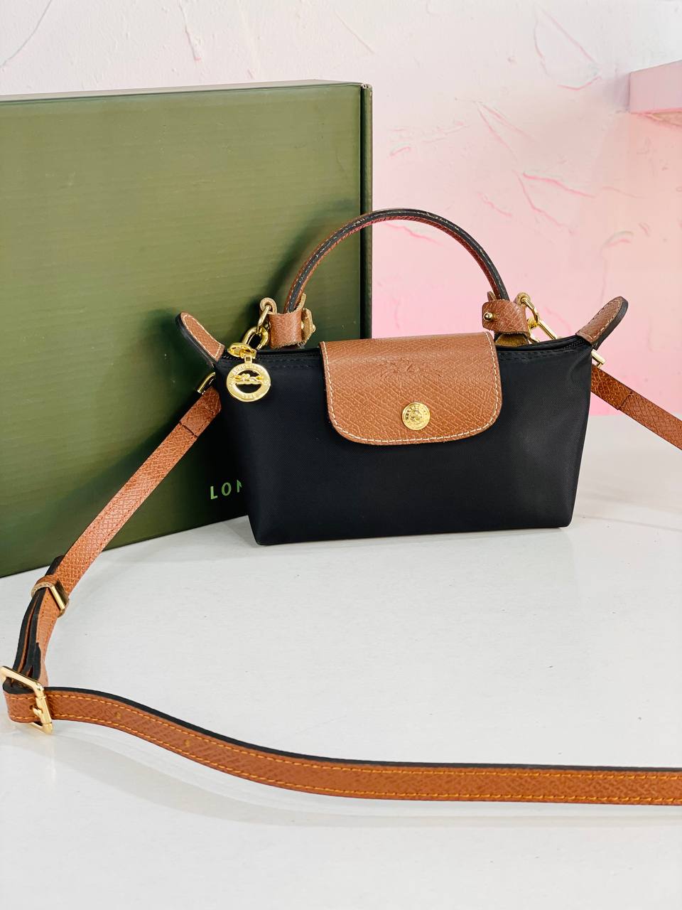 Longchamp Le Pliage Top Handle Bag ( mini size)