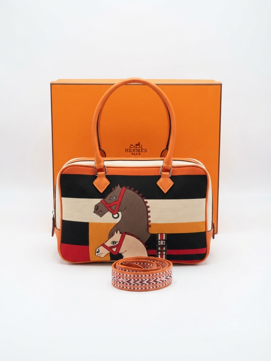 Hermès Cavalier Canvas Bag