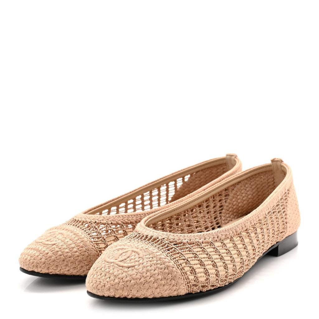 Chanel Crochet Ballet Flats