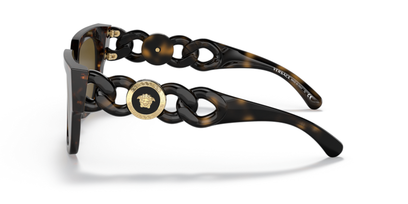 Versace Medusa Chain Square Sunglasses