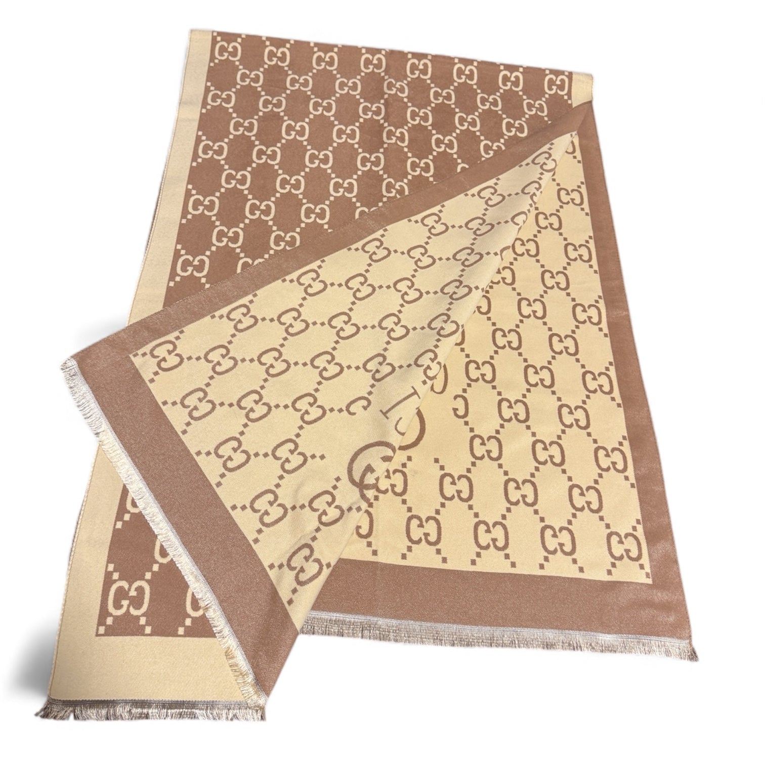 Gucci GG Monogram Wool Scarf