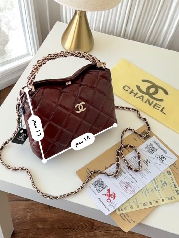 Chanel Quilted Lambskin CC Crystal Signature Chain Hobo Bag