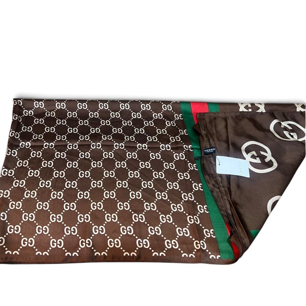 Gucci GG Monogram Web Stripe Scarf