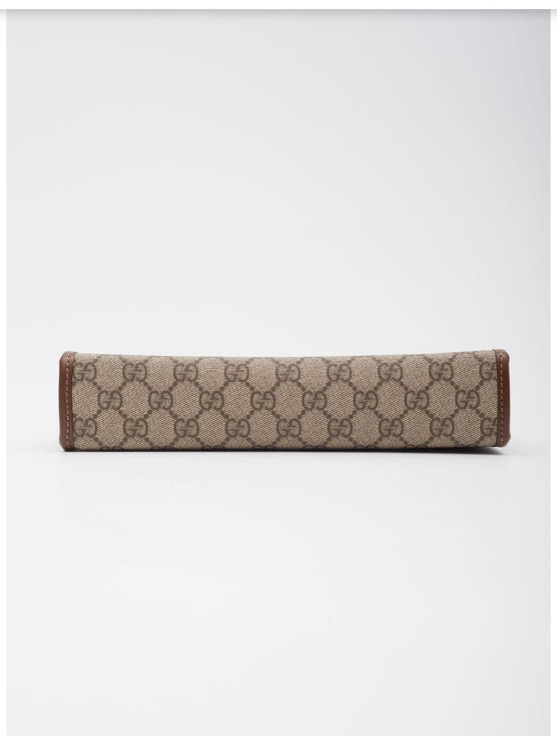 GUCCI BROWN GG INTERLOCKING POUCH