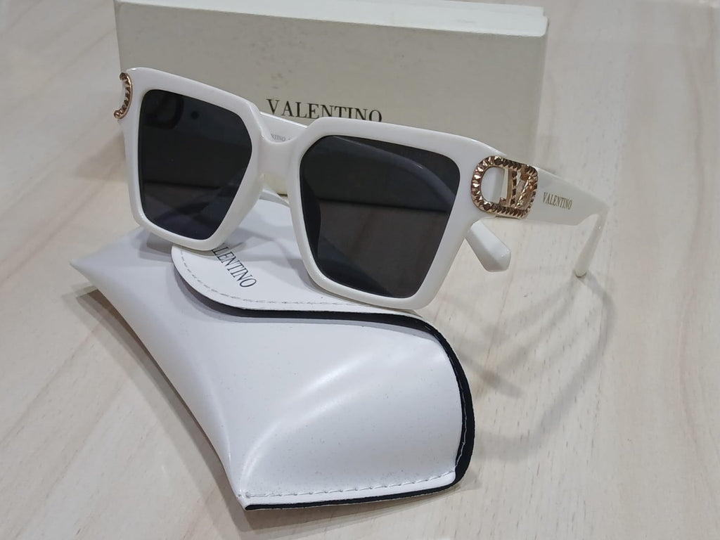 Valentino Garavani Studded VLogo Square Sunglasses