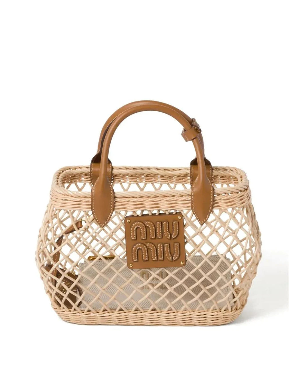 Miu Miu Wicker Basket Bag