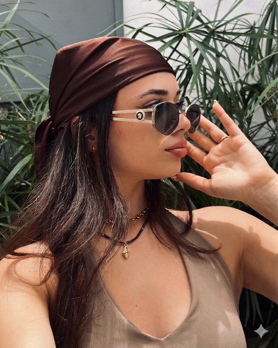 Versace Medusa Round Sunglasses