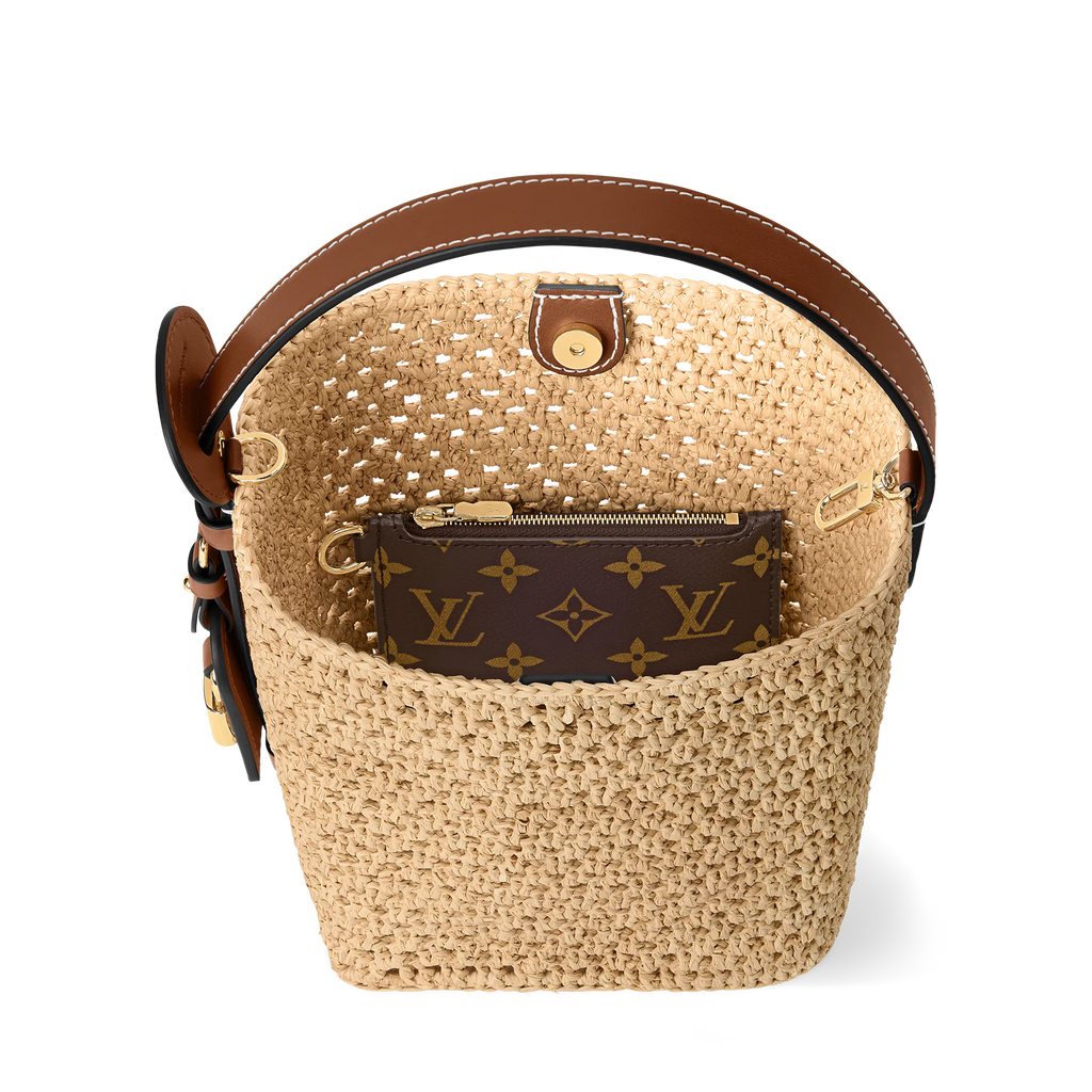 Louis Vuitton Nano Bucket in Raffia