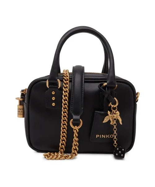 PINKO Leather Shoulder Bag Bowling