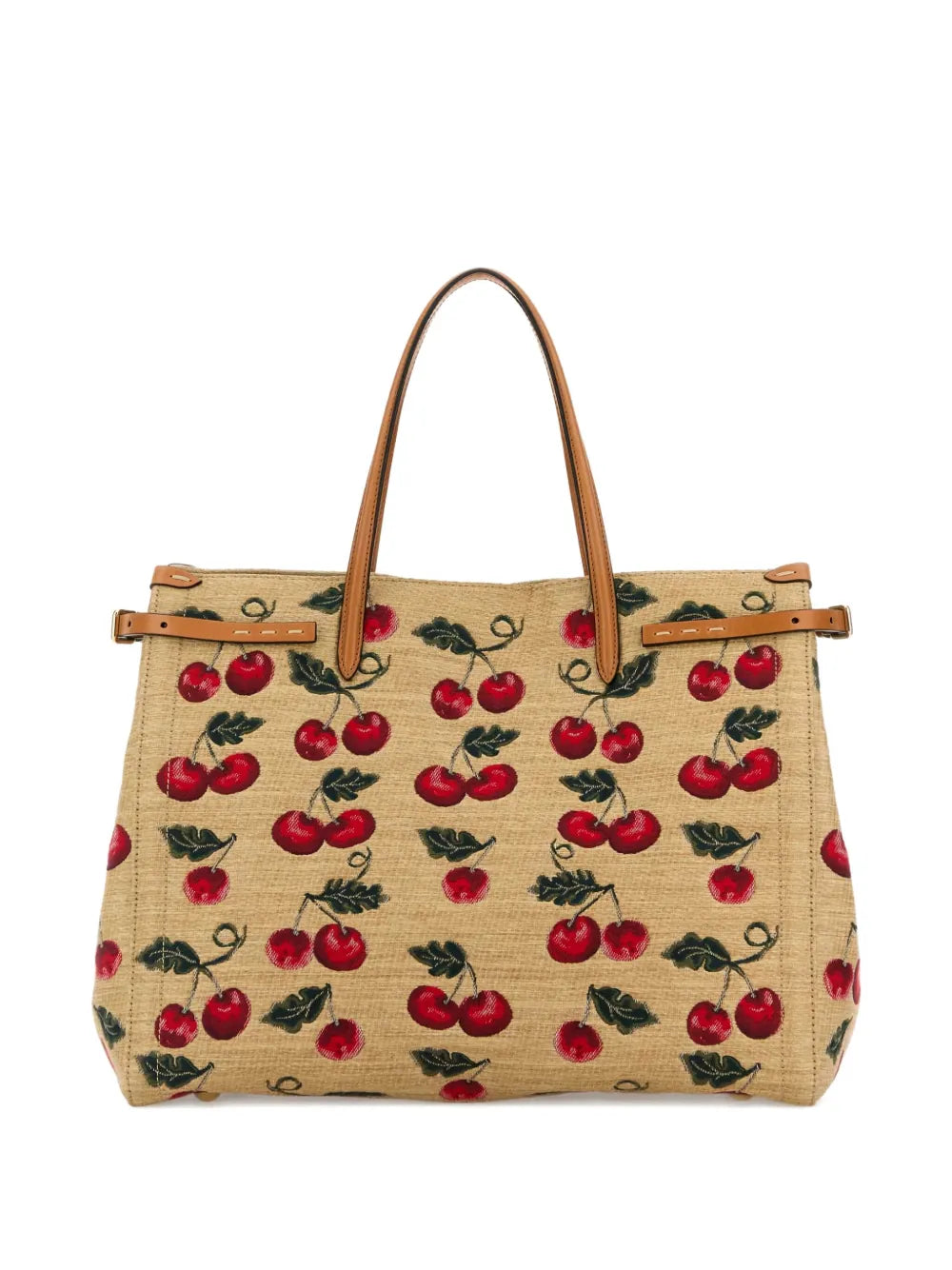 Valentino Cherry Embroidered Tote Bag