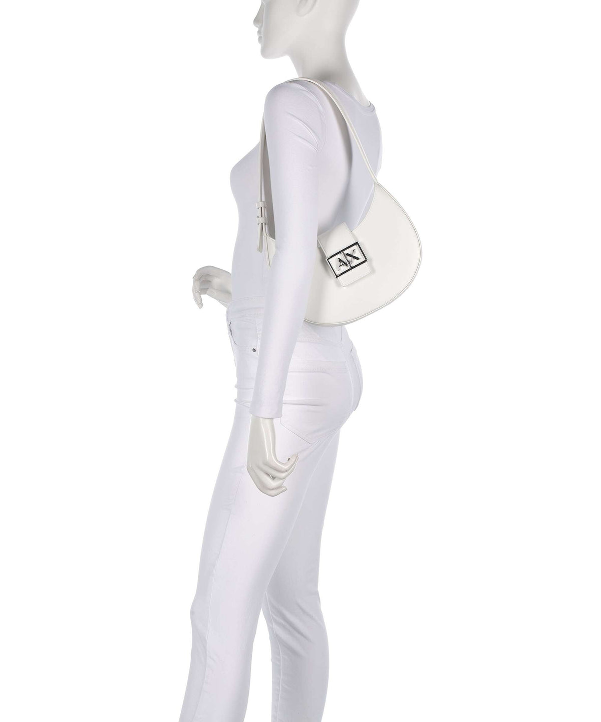 Armani Exchange Logo Buckle Shoulder Bag