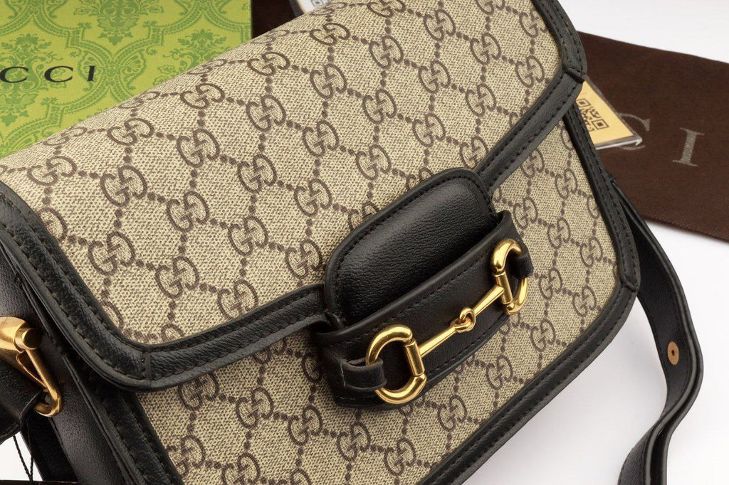Gucci GG Supreme Horsebit Shoulder Bag