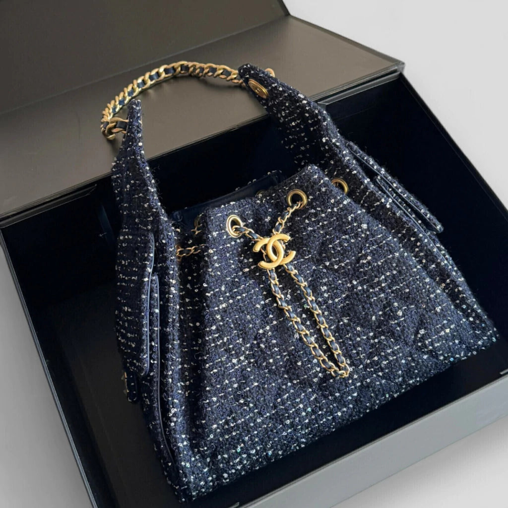 CHANEL 25 Tweed Hobo Bag