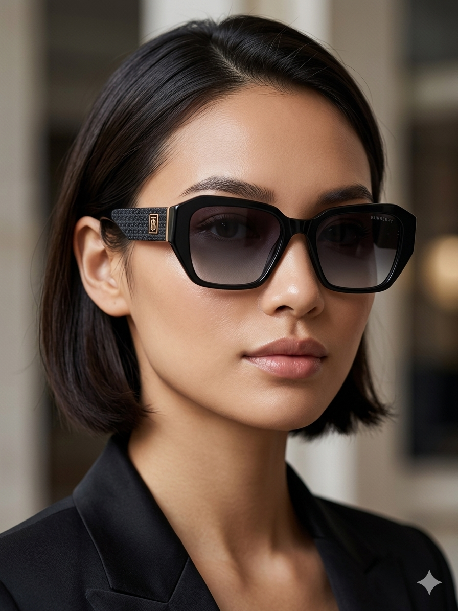 Burberry Monogram Motif Square Sunglasses