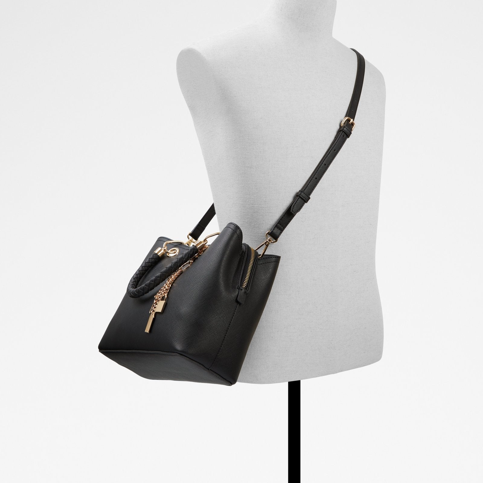 Aldo Striped Top Handle Bag