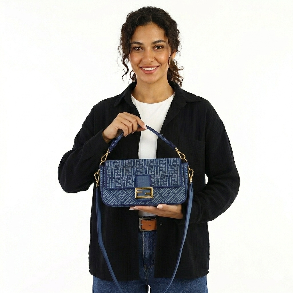 Fendi Denim Baguette