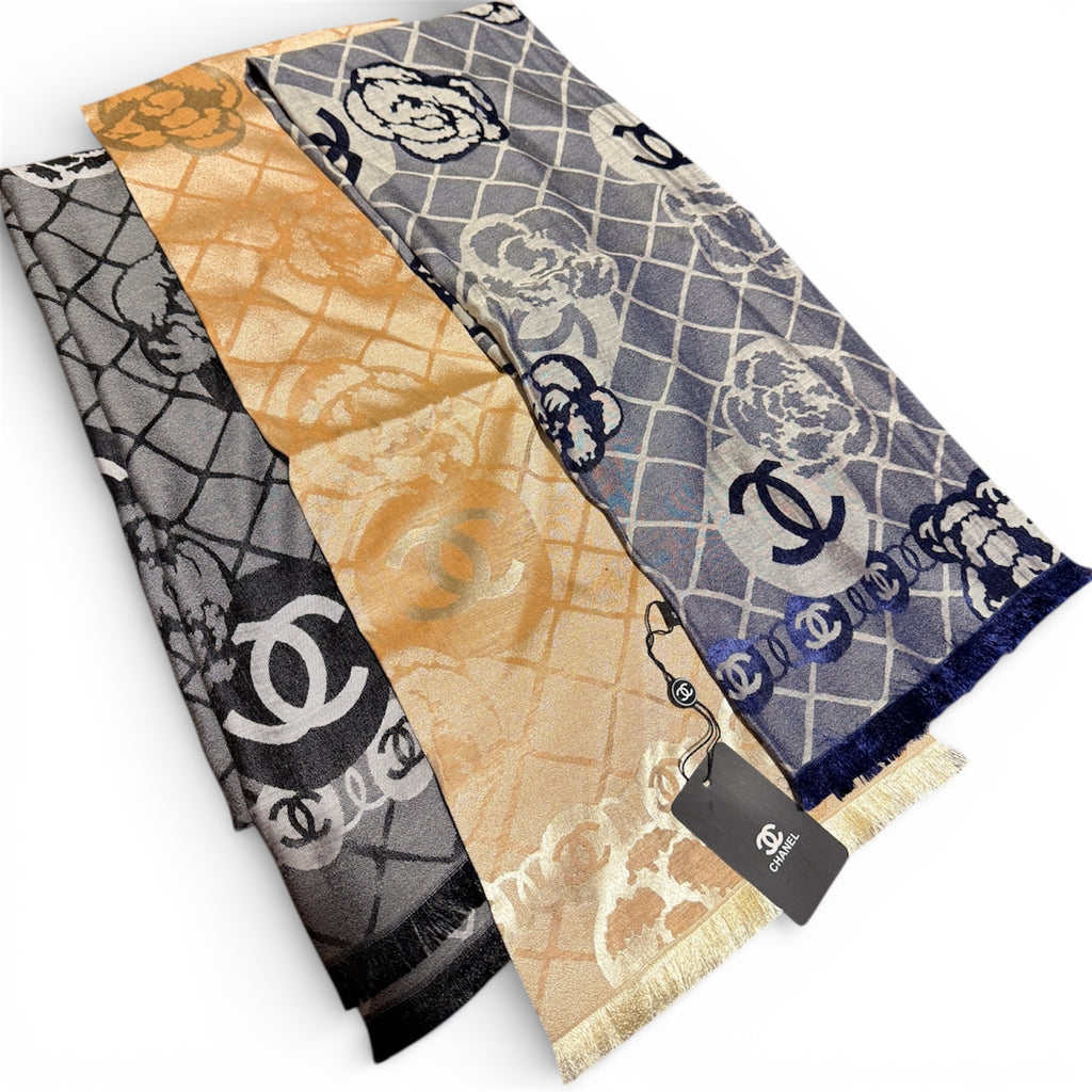 Chanel Double-Face Silk Scarf