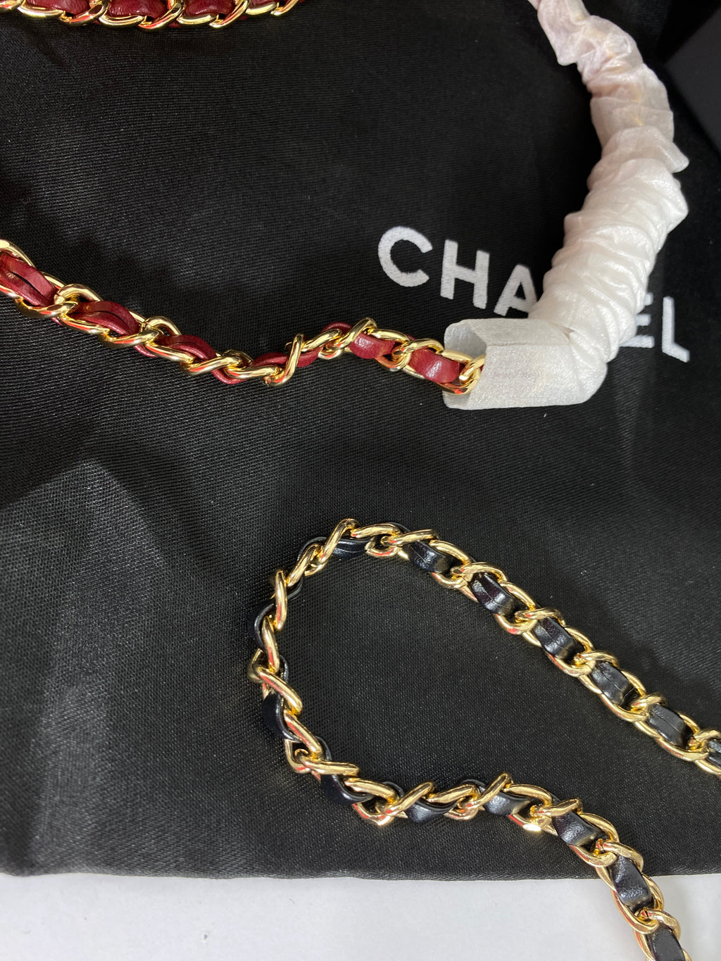 Chanel Black Calfskin Chain Vanity Bag