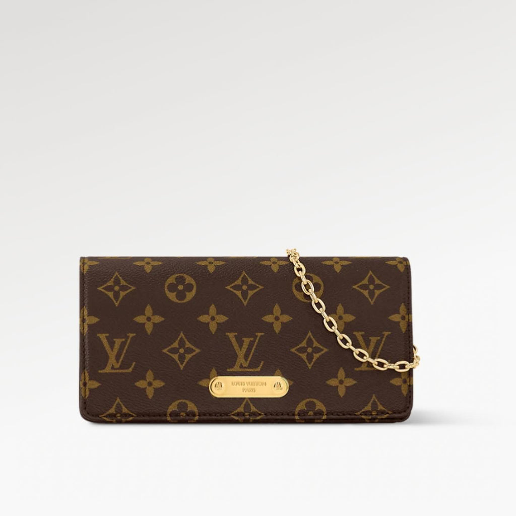 Louis Vuitton Wallet On Chain Lily Monogram
