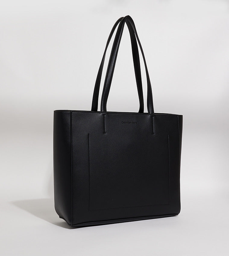 Calvin Klein Jeans Logo Embossed Tote Bag