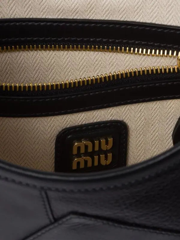 Miu Miu Suede Logo Tote Bag