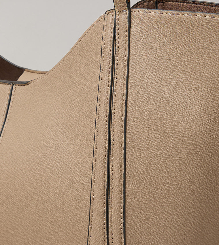 Zara Minimalist Tote Bag with Inner Pouch