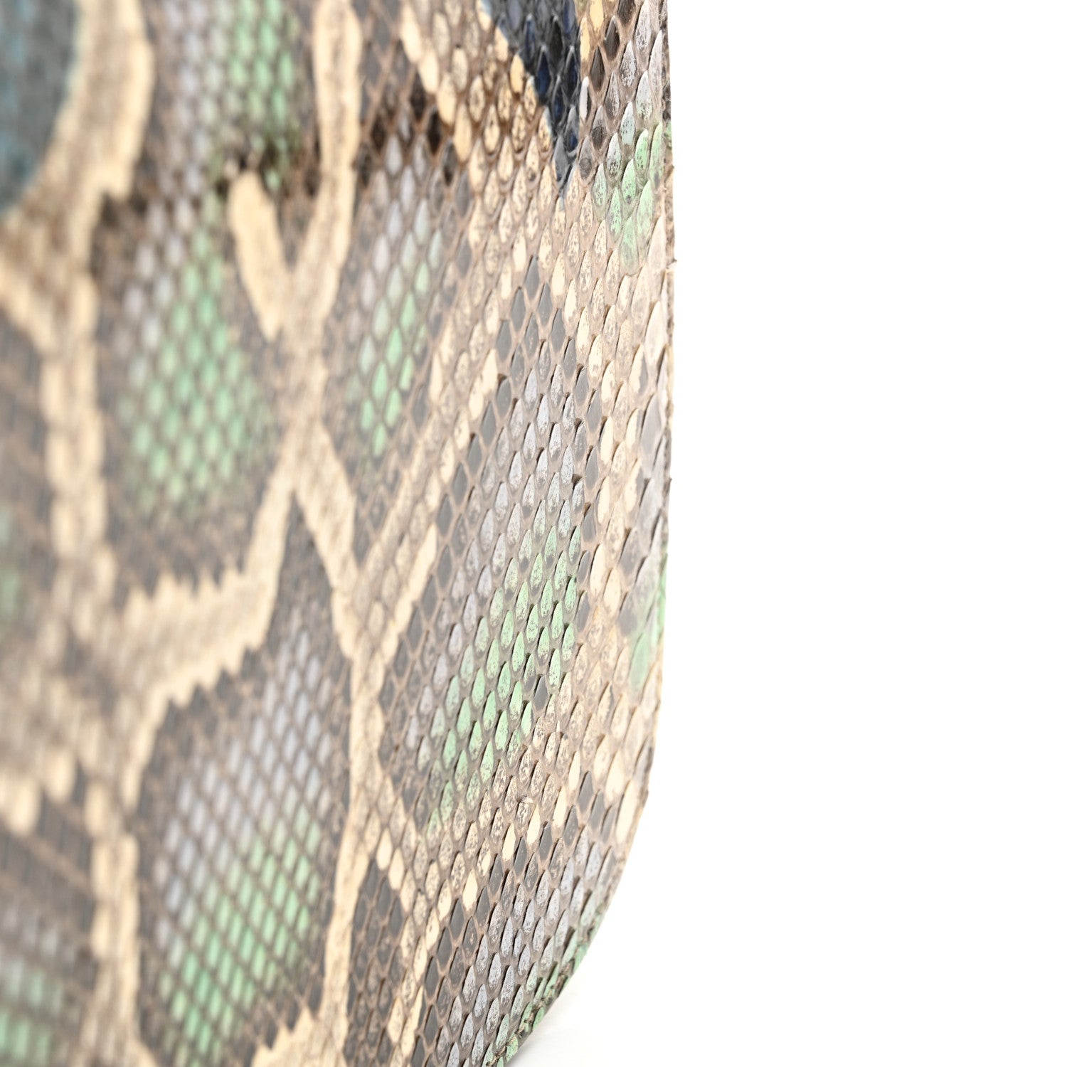 Gucci Horsebit Python Print Shoulder Bag
