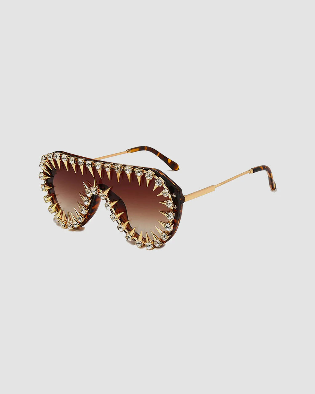 Gucci Crystal Spike Mask Sunglasses
