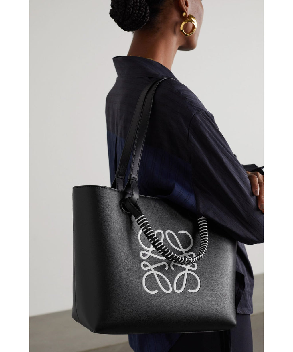 Loewe Anagram Debossed Printed Leather Tote