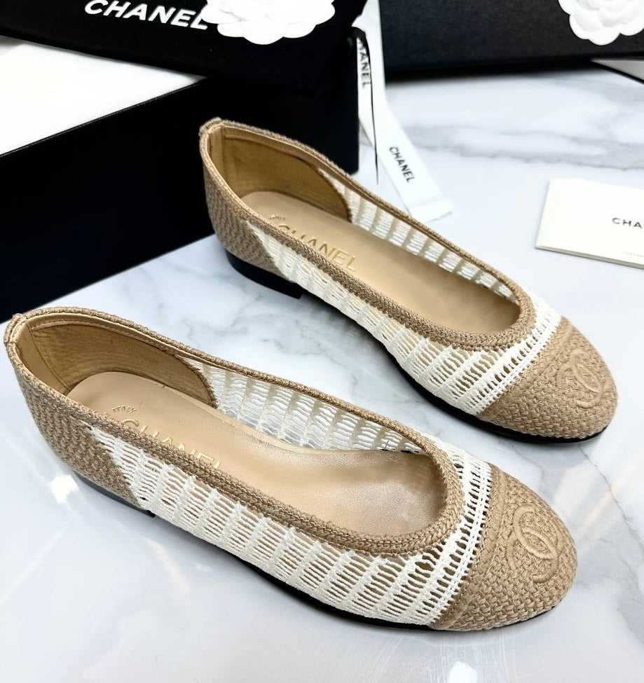Chanel Crochet Ballet Flats