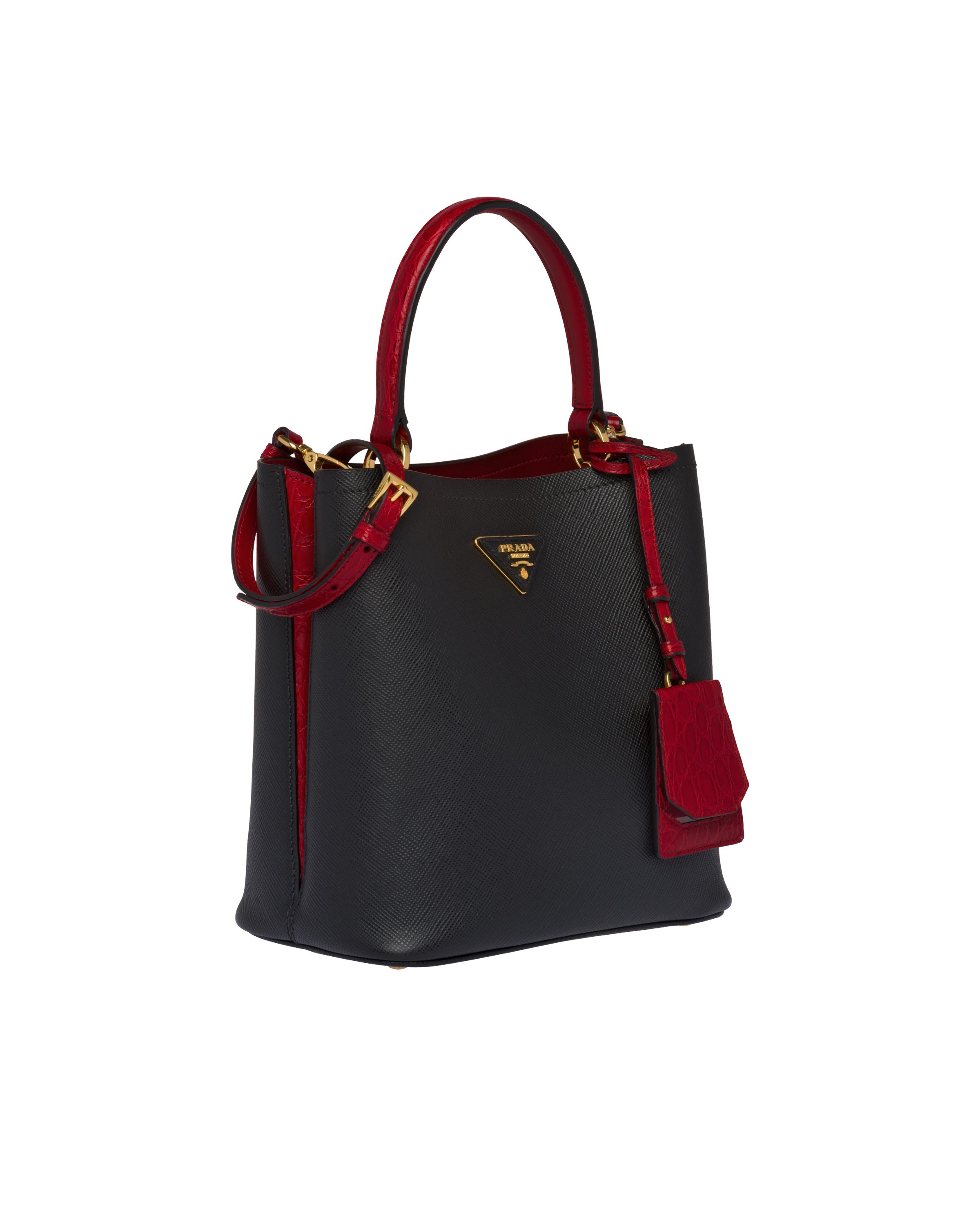 Prada Panier Small Saffiano Leather Bag