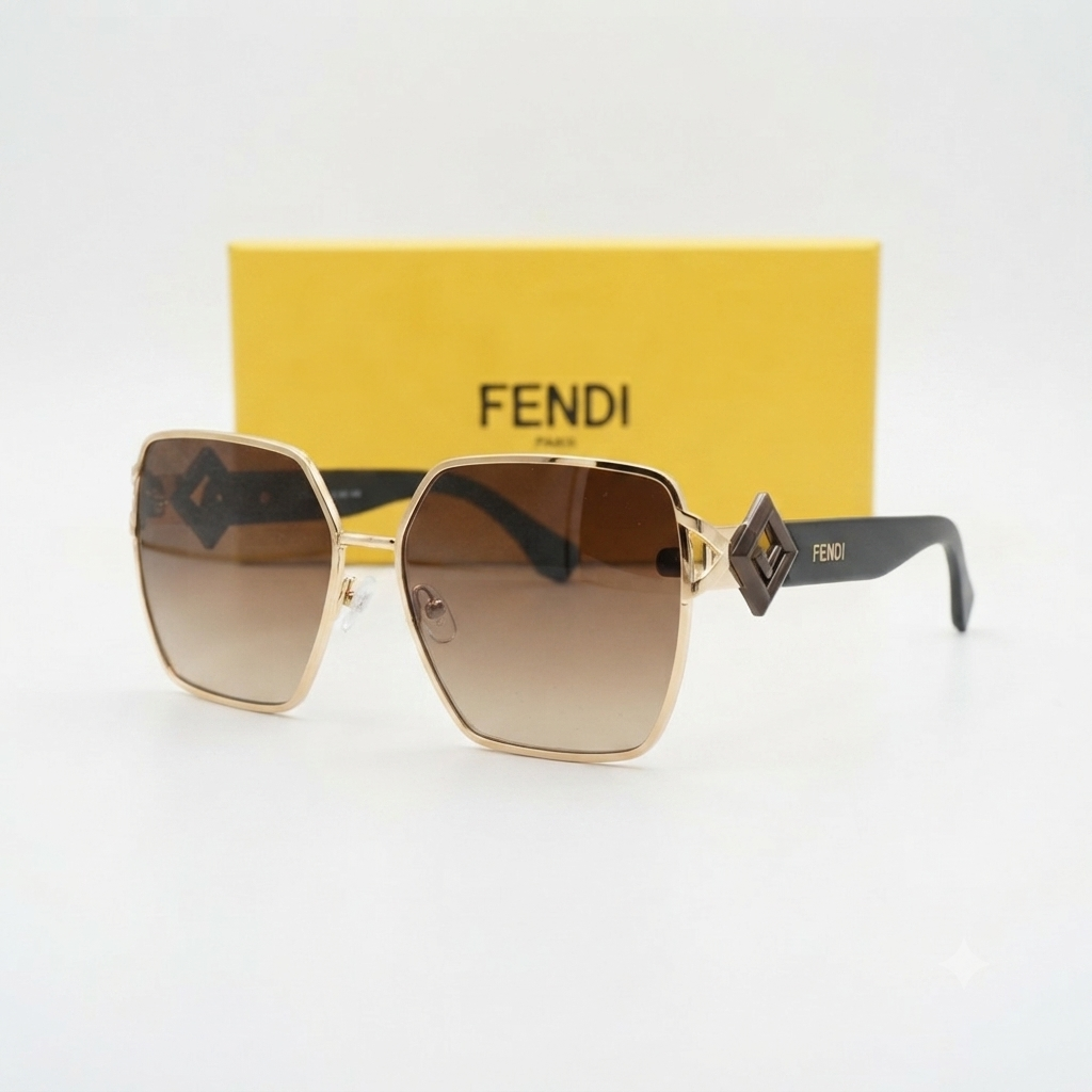 Fendi Geometric Sunglasses