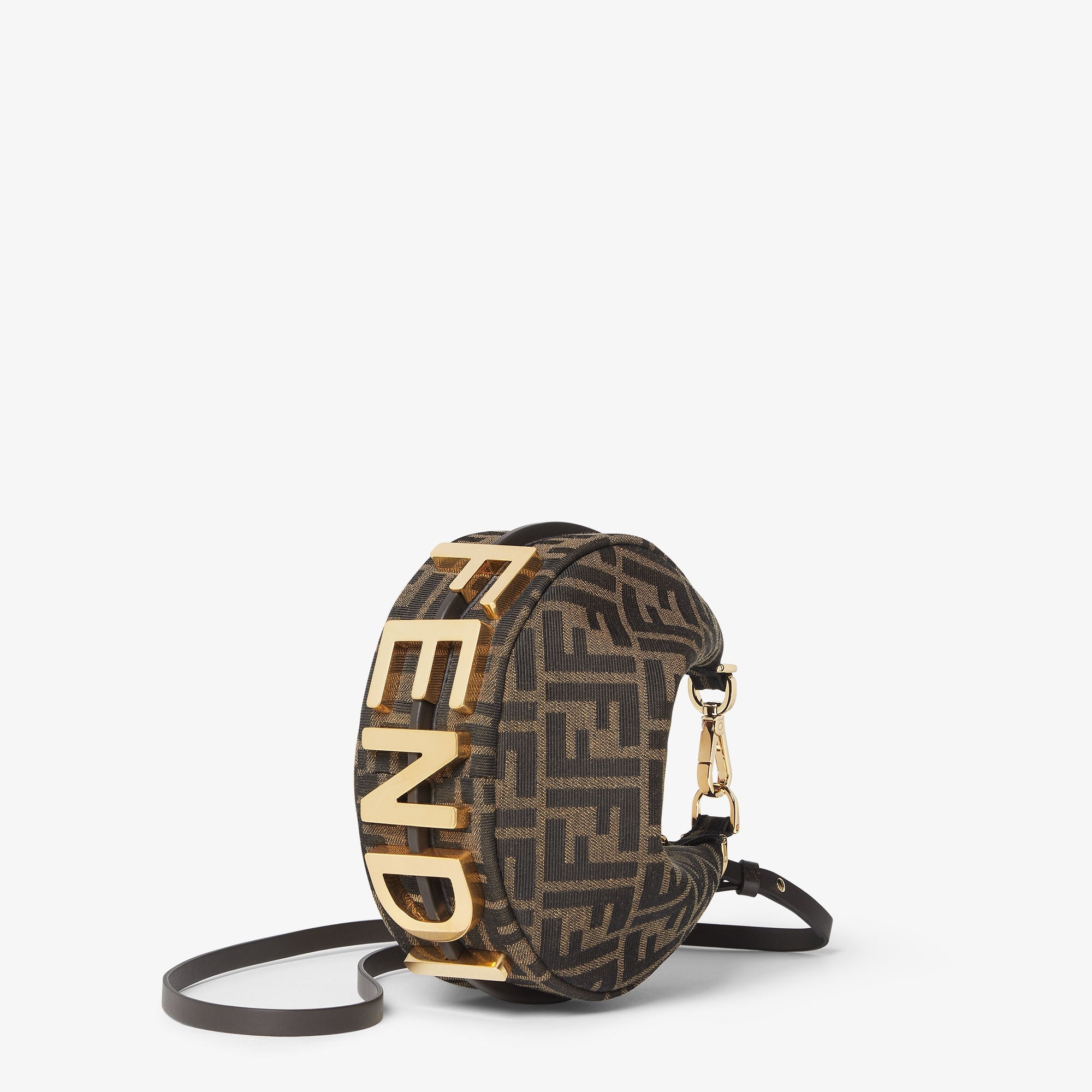 Fendi Mini Croissant FF Logo Bag
