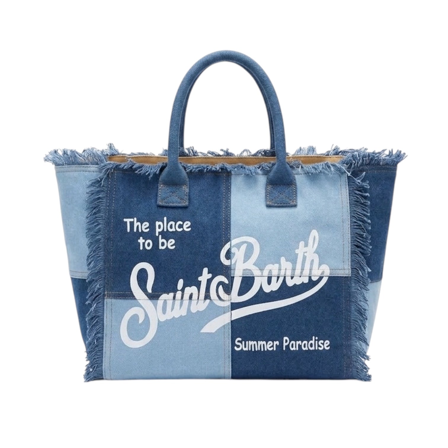 Saint Barth Summer Paradise Fringe Tote Bag
