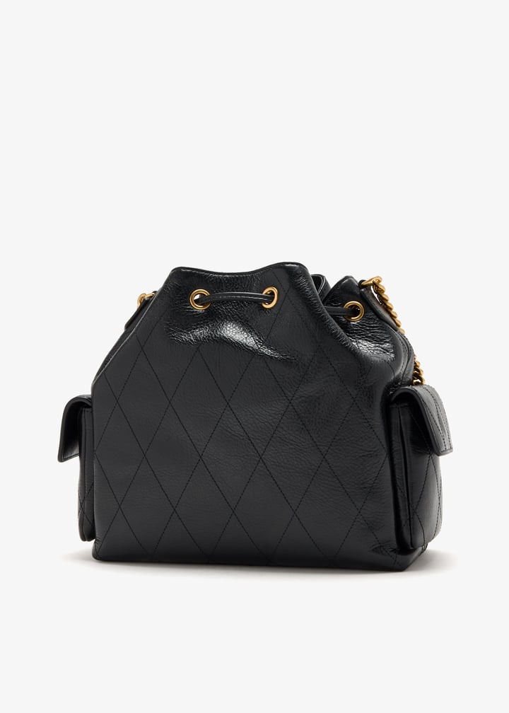Tory Burch Charlie Quilted Drawstring Shoulder Bag