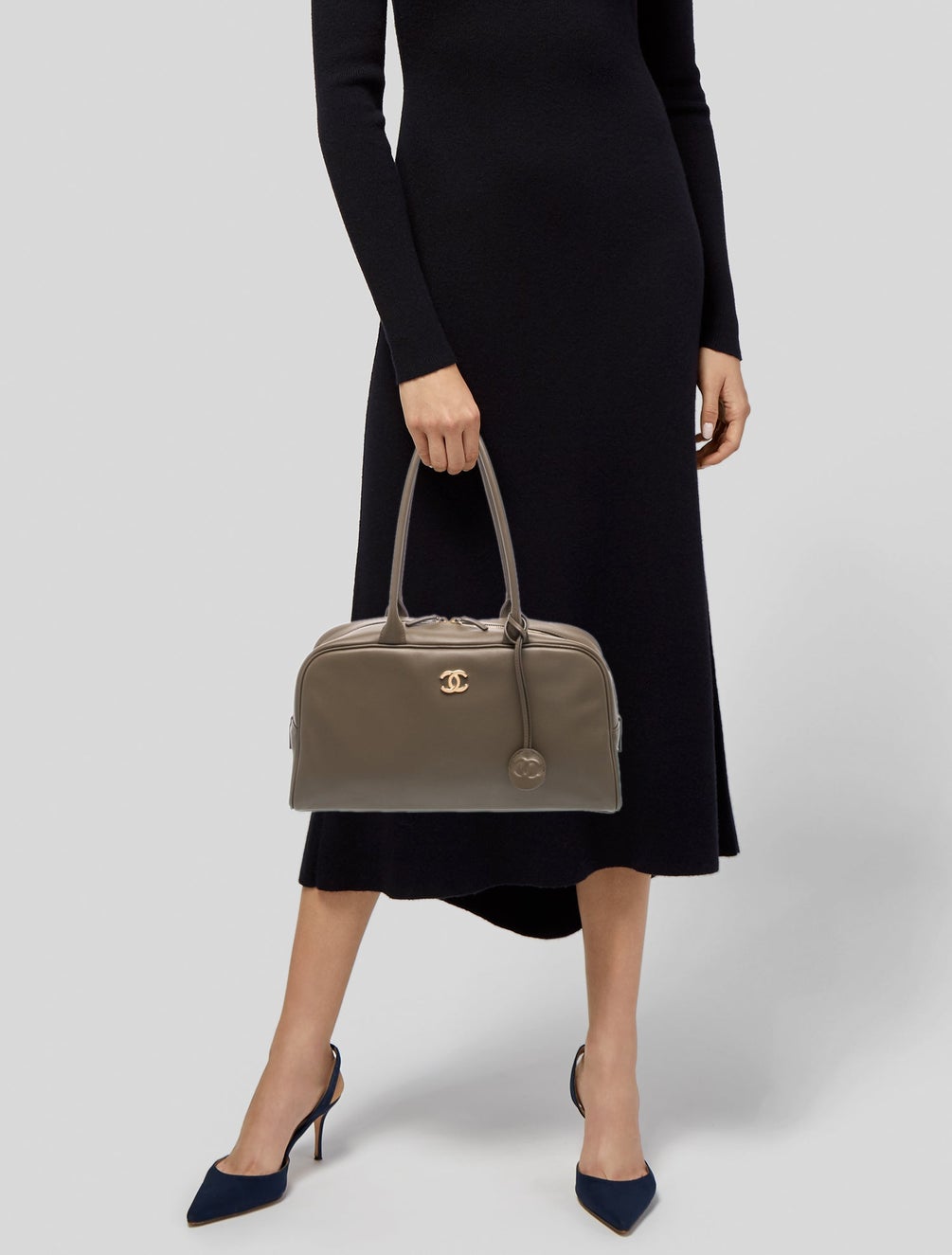 Chanel Bowling Shoulder Bag with Clochette Charm