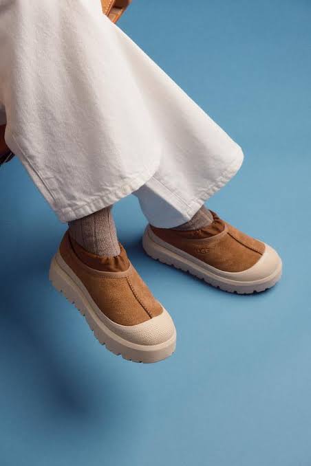 UGG Platform Suede Slip-On Shoes