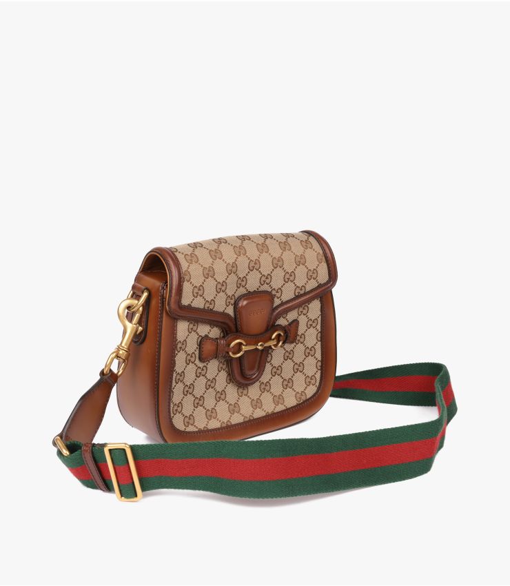 Gucci Horsebit GG Supreme Shoulder Bag